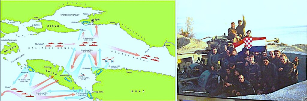 CHORWACJA SPLIT: NISZCZYCIEL „SPLIT” ZATAKOWAŁ….. SPLIT. ABSURD HISTORII WOJNY JUGOSŁOWIAŃSKIEJ.